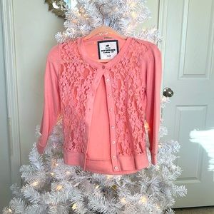 Lace Pink Cardigan